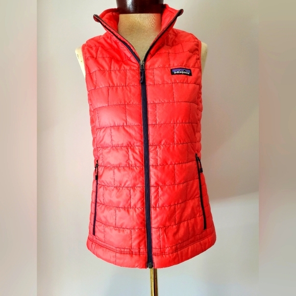 Patagonia Nano Puff Vest orange.  Size xs - Picture 1 of 8